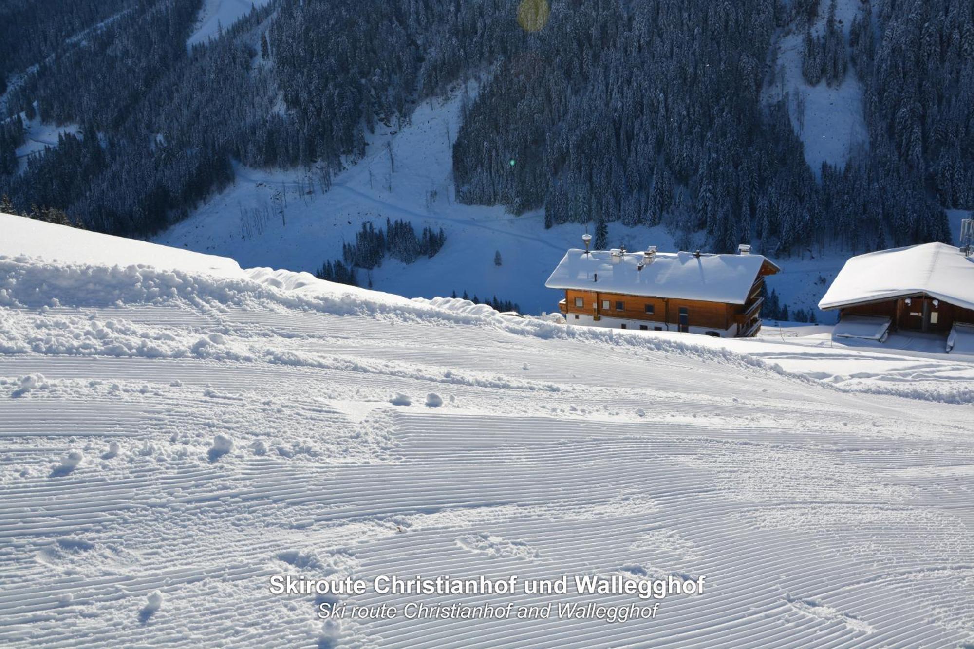 Ski In-Ski Out - Gaestehaeuser Saalbach-Hinterglemm - Wallegghof Christianhof Dış mekan fotoğraf