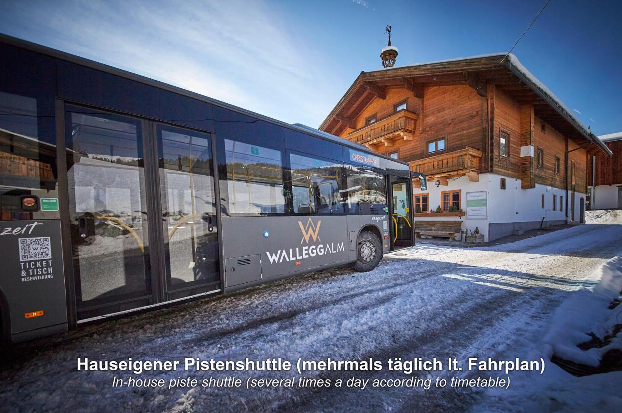 Ski In-Ski Out - Gaestehaeuser Saalbach-Hinterglemm - Wallegghof Christianhof Dış mekan fotoğraf